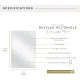 MCS Frameless Wall Mirror with 1 inch Bevel, 24x36