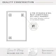 MCS Frameless Wall Mirror with 1 inch Bevel, 24x36