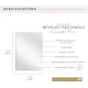 Frameless Wall Mirror with 1 inch Bevel, 20x28 inch
