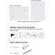 Frameless Wall Mirror with 1 inch Bevel, 20x28 inch