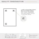 Frameless Wall Mirror with 1 inch Bevel, 20x28 inch