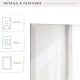 Frameless Wall Mirror with 1 inch Bevel, 20x28 inch